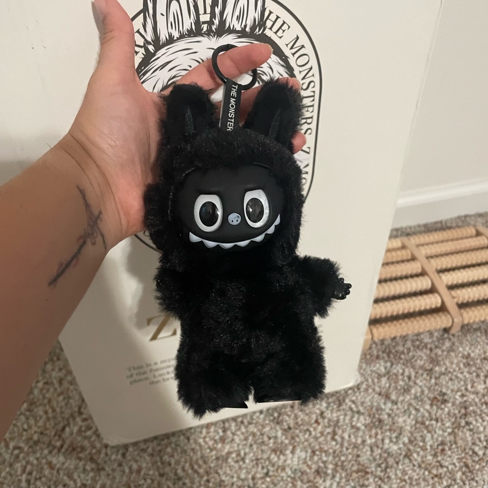Black Lafufu Monster Keychain